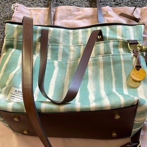 R.Riveter large teal tote